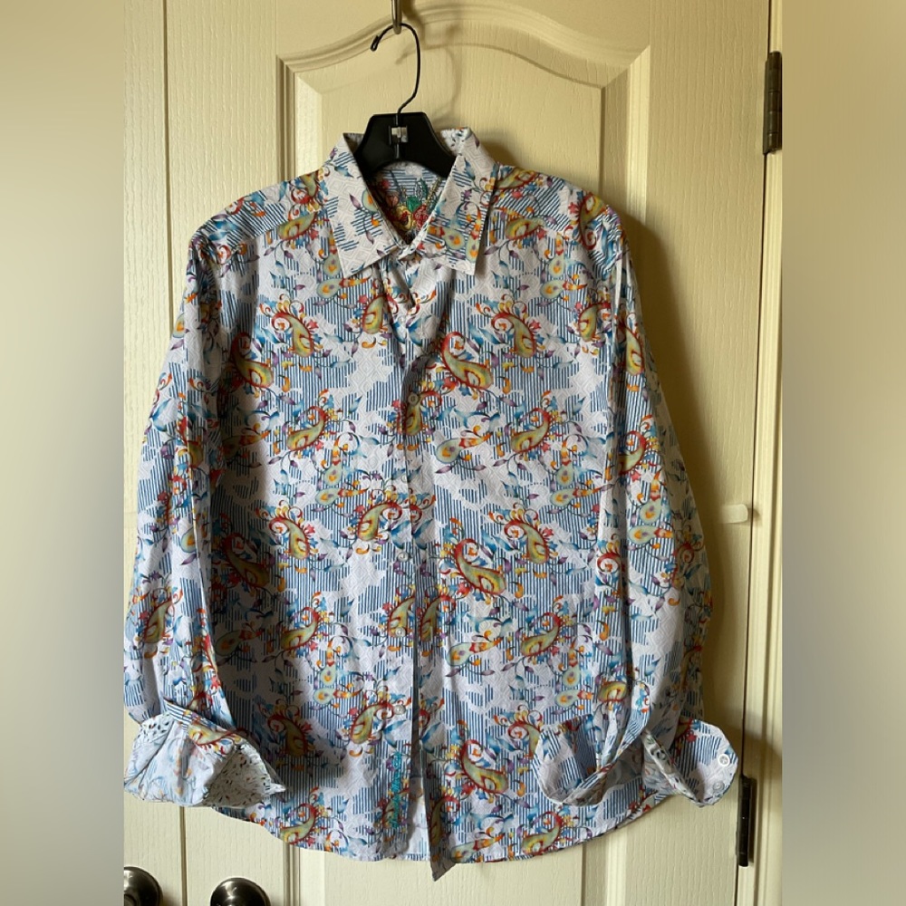 Robert Graham paisley cotton shirt